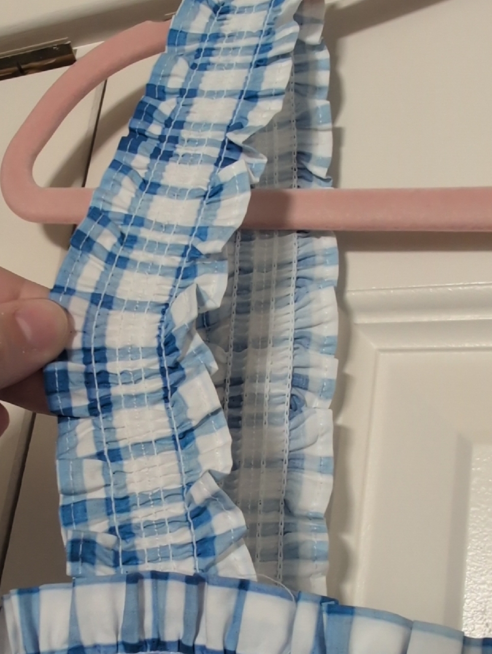 Hill House Azalea Dress in Blue Watercolor Gingham - Picture 12 of 12